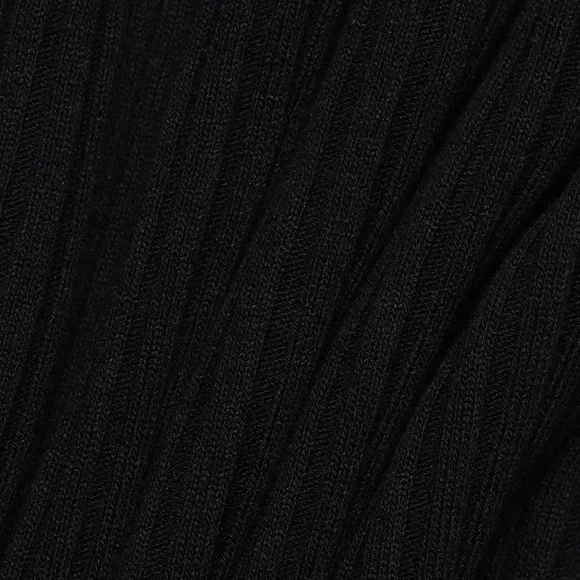 VINCE Ribbed Knit Midi Dress in Black - Picture 3 of 9